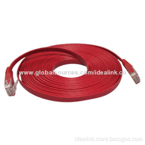 Cat5e Flat Patch Cord with Shielded/Unshielded Type, CCA and CU Quality Available
